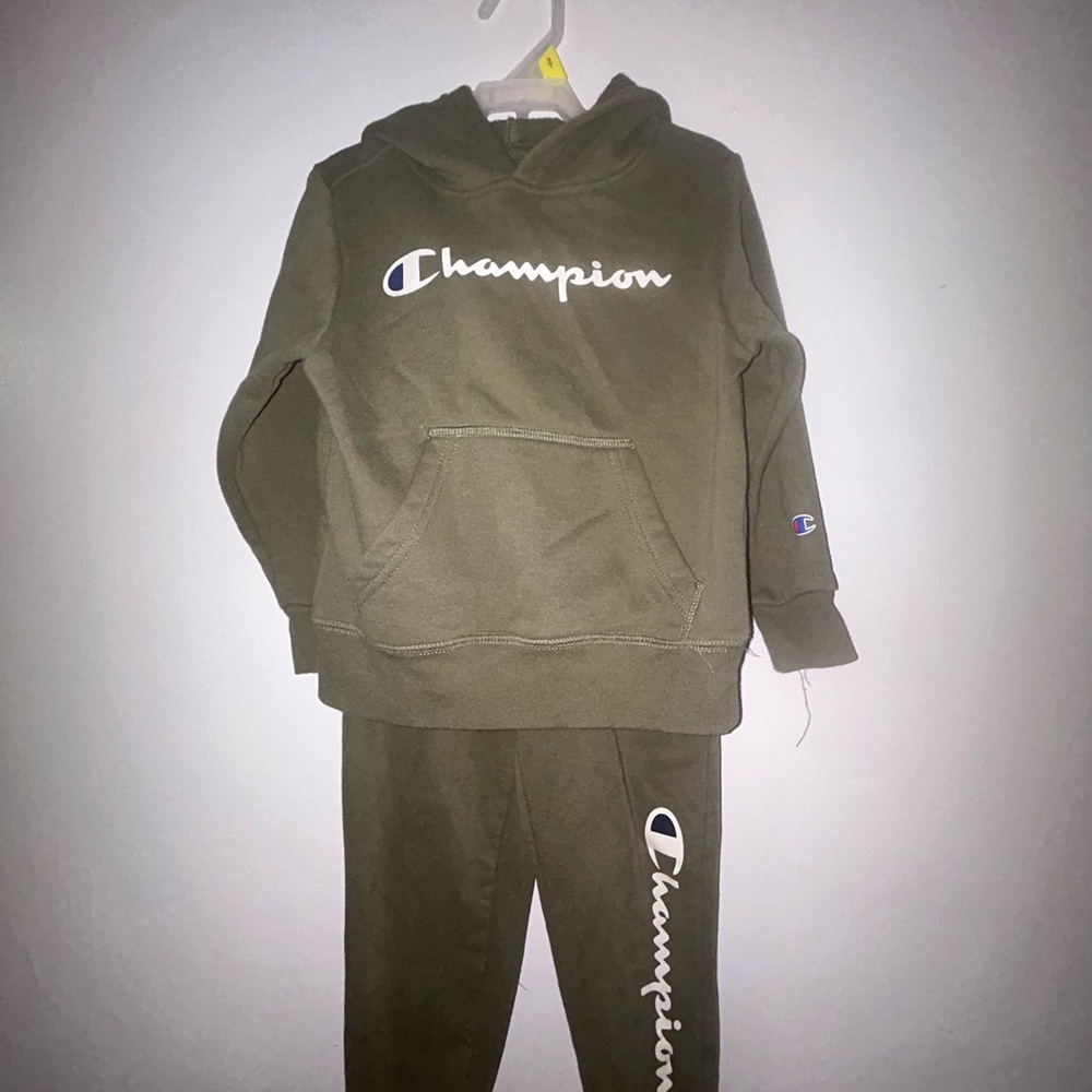 Champion Olive Hoodie and Joggers Set